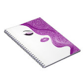 Makeup mit Glitzer-Effekt Notizblock (Rechte Seite)