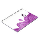 Makeup mit Glitzer-Effekt Notizblock (Linke Seite)