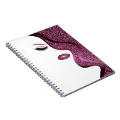 Makeup mit Glitzer-Effekt Notizblock (Rechte Seite)