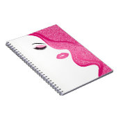 Makeup mit Glitzer-Effekt Notizblock (Rechte Seite)