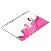 Makeup mit Glitzer-Effekt Notizblock (Linke Seite)