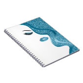 Makeup mit Glitzer-Effekt Notizblock (Rechte Seite)