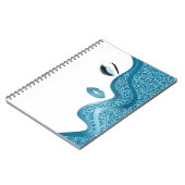 Makeup mit Glitzer-Effekt Notizblock (Linke Seite)