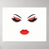 Makeup mit Glitzer-Effekt Poster (Vorne)