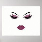 Makeup mit Glitzer-Effekt Poster (Vorne)