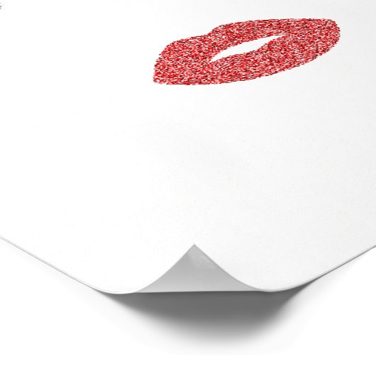 Makeup mit Glitzer-Effekt Poster (Ecke)