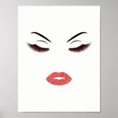 Makeup mit Glitzer-Effekt Poster (Vorne)