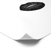 Makeup mit Glitzer-Effekt Poster (Ecke)