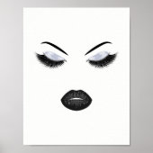 Makeup mit Glitzer-Effekt Poster (Vorne)