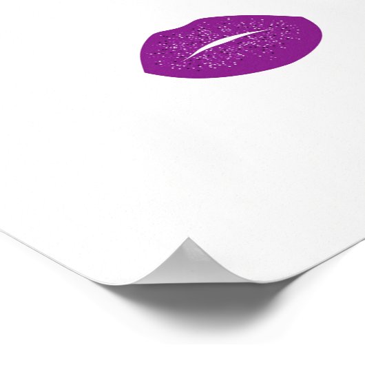 Makeup mit Glitzer-Effekt Poster (Ecke)