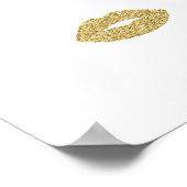 Makeup mit Glitzer-Effekt Poster (Ecke)