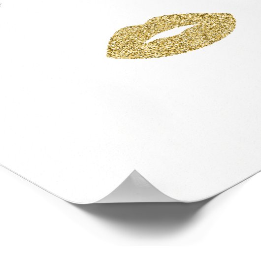 Makeup mit Glitzer-Effekt Poster (Ecke)