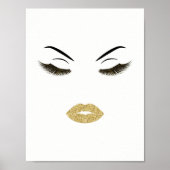 Makeup mit Glitzer-Effekt Poster (Vorne)