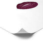 Makeup mit Glitzer-Effekt Poster (Ecke)