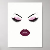 Makeup mit Glitzer-Effekt Poster (Vorne)