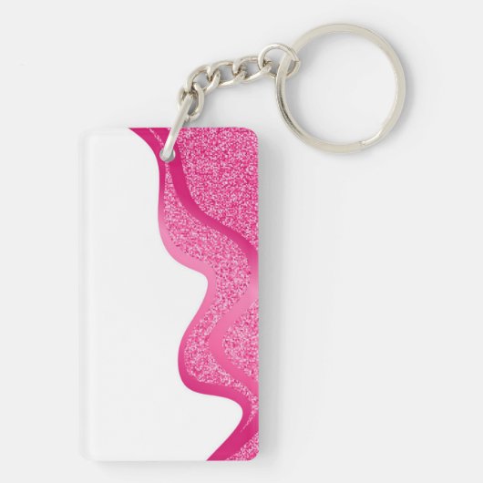 Makeup mit Glitzer-Effekt Schlüsselanhänger (Rückseite)
