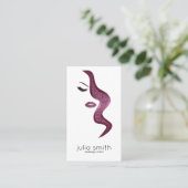 Makeup mit Glitzer-Effekt Visitenkarte (Stehend Vorderseite)