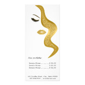 Makeup mit Glitzer-Effekt Werbekarte (Hinten)