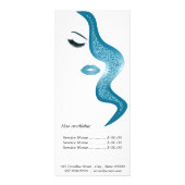 Makeup mit Glitzer-Effekt Werbekarte (Hinten)