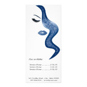 Makeup mit Glitzer-Effekt Werbekarte (Hinten)