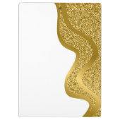 Makeup mit Goldwirkung Glitzer Klemmbrett (Rückseite)