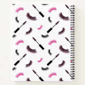 Makeup mit rosa Glitzer Notizblock (Rückseite)