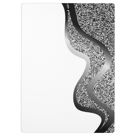 Makeup mit Silbereffekt Klemmbrett (Rückseite)