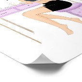 Makeup, Modeskizze, Modeschmuck Poster (Ecke)