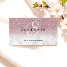 Makeup-Monogramm Marmor-Roségold-Glitter-Ombre-QR