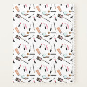 Makeup-Muster mit Personalisiertem Namen Planer (Rückseite)