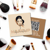 Makeup nach dem benutzerdefinierten Beruflichen QR Quadratische Visitenkarte