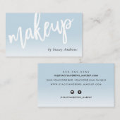 MAKEUP OMBRE FADE niedliche Pinselspitze blass Visitenkarte (Vorne/Hinten)