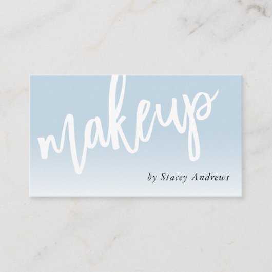 MAKEUP OMBRE FADE niedliche Pinselspitze blass Visitenkarte (Vorderseite)