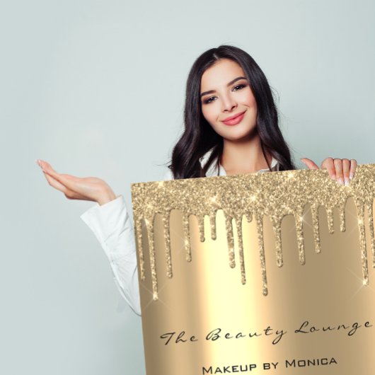 Makeup Openings Stunden Gold Salon Tropfen Preise  Poster