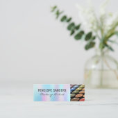 Makeup Palettes | Holographische Gradient Mini Visitenkarte (Stehend Vorderseite)