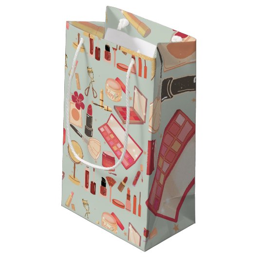 MAKEUP PATTERN KLEINE GESCHENKTÜTE (Rückseite Schrägansicht)