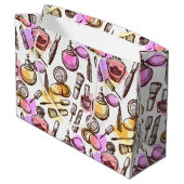 Makeup Perfume Beauty Geschenktasche Große Geschenktüte (Rückseite Schrägansicht)