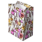 Makeup Perfume Beauty Geschenktasche Mittlere Geschenktüte (Rückseite Schrägansicht)