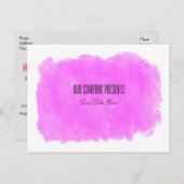 Makeup Pink Beauty Event Workshop Glam Trendy Postkarte (Vorne/Hinten)