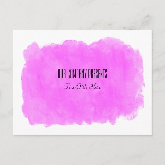 Makeup Pink Beauty Event Workshop Glam Trendy Postkarte (Vorderseite)