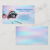 Makeup Pinsel und Lashes Visitenkarte (Vorne/Hinten)