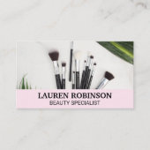 Makeup Pinsel und Nagelpolnisch Visitenkarte (Vorderseite)