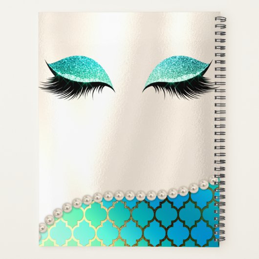 Makeup Planner Eyelash Design Planner Planer (Rückseite)