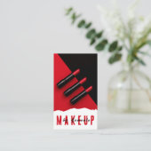 Makeup PMU Microblading Henna Salon Business Card Visitenkarte (Stehend Vorderseite)