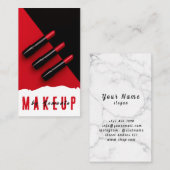 Makeup PMU Microblading Henna Salon Business Card Visitenkarte (Vorne/Hinten)