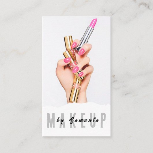 Makeup PMU Microblading Henna Salon Business Card Visitenkarte (Vorderseite)