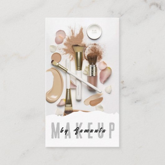 Makeup PMU Microblading Henna Salon Business Card Visitenkarte (Vorderseite)