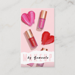 Makeup PMU Microblading Henna Salon Business Card Visitenkarte