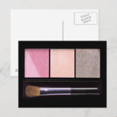 Makeup Postkarte (Vorne/Hinten)