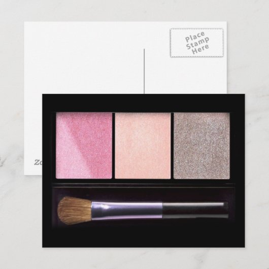 Makeup Postkarte (Vorne/Hinten)